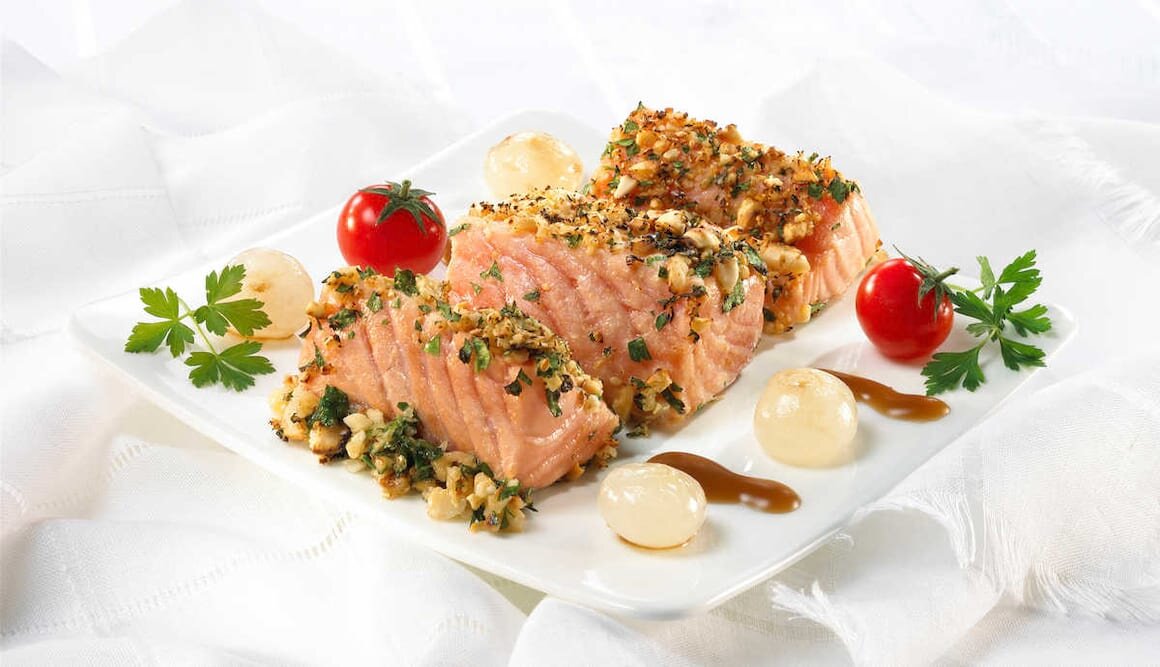 Nut-Crusted Norwegian Salmon
