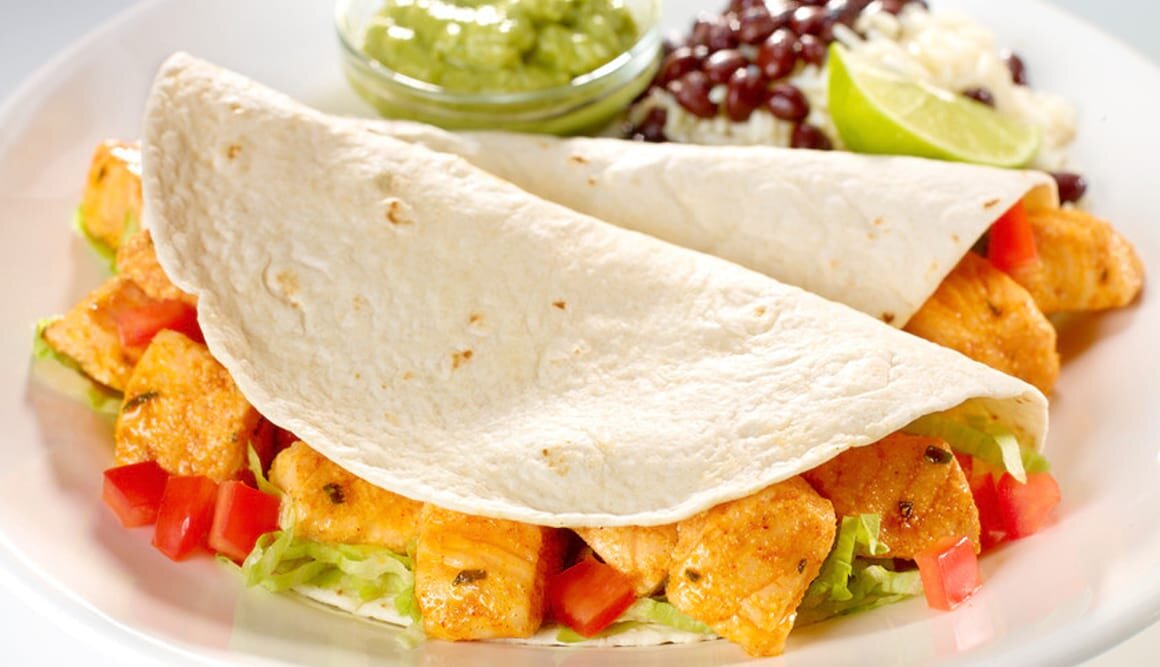 Marinated Norwegian Salmon in Soft Tortillas