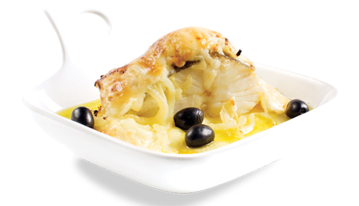 Norwegian Clipfish with Mashed Potatoes and Olives