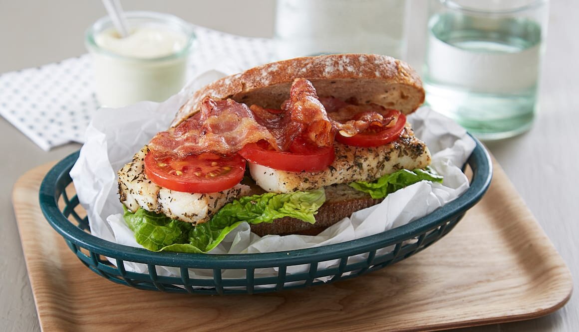 Club Sandwich with Norwegian Cod