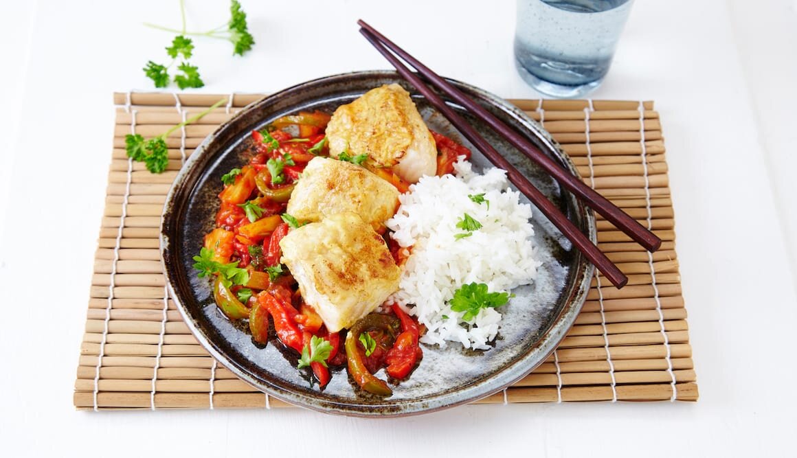 Norwegian Cod with Sweet and Sour Sauce