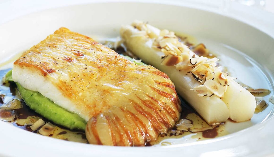 Pan-Fried Norwegian Turbot with Soy and Hazelnut Gravy