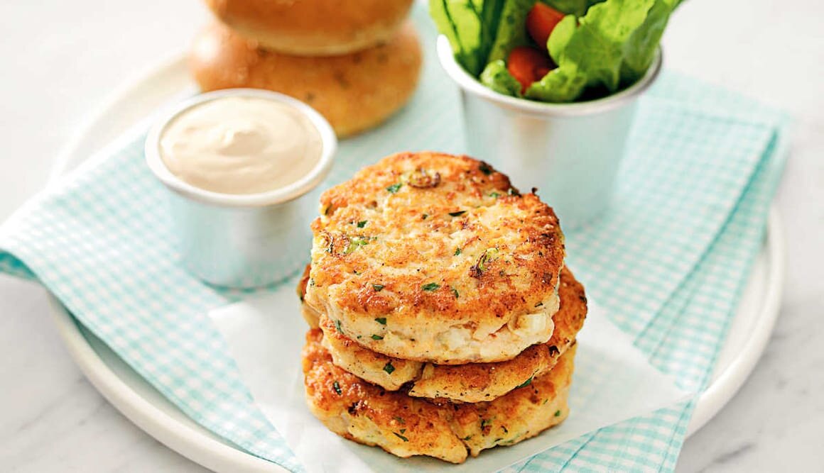Norwegian Salmon and Cod Burger