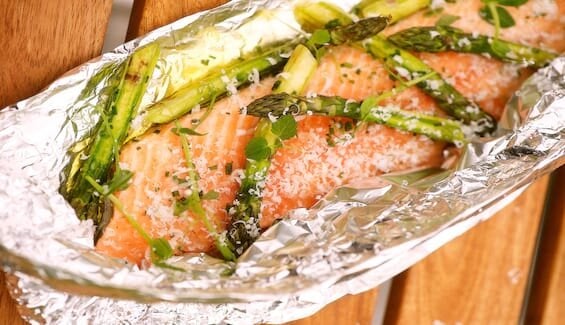 Grilled Norwegian Salmon with Tarragon Butter