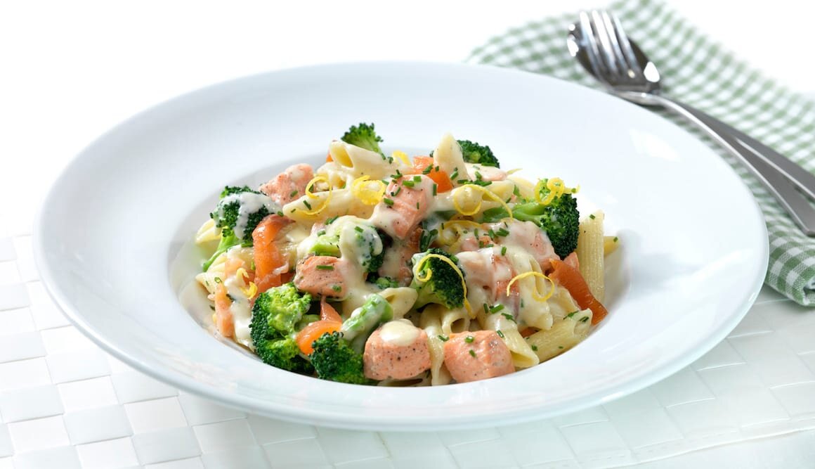 Pasta with Fresh and Smoked Fjord Trout