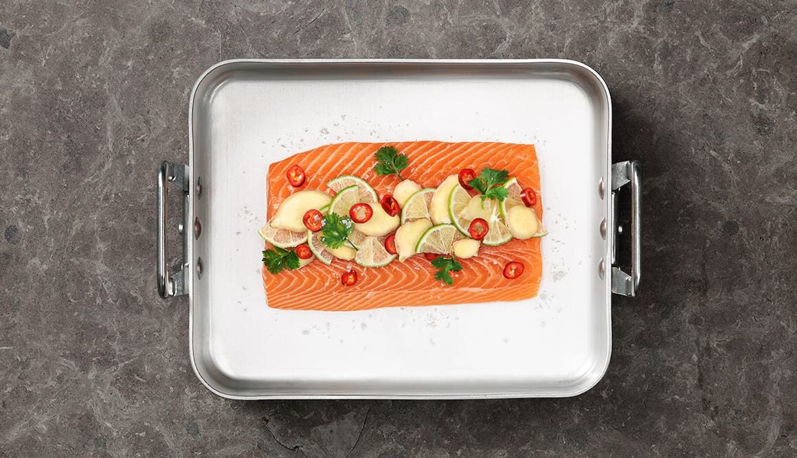Norwegian Salmon with Chili, Lime and Ginger