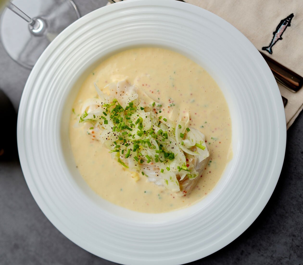 Norwegian cod with butter sauce