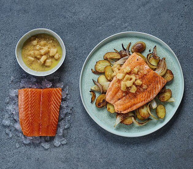 Fjord Trout and Apple Sauce