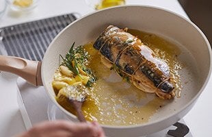 Norwegian suffed Mackerel with Bernaise sauce