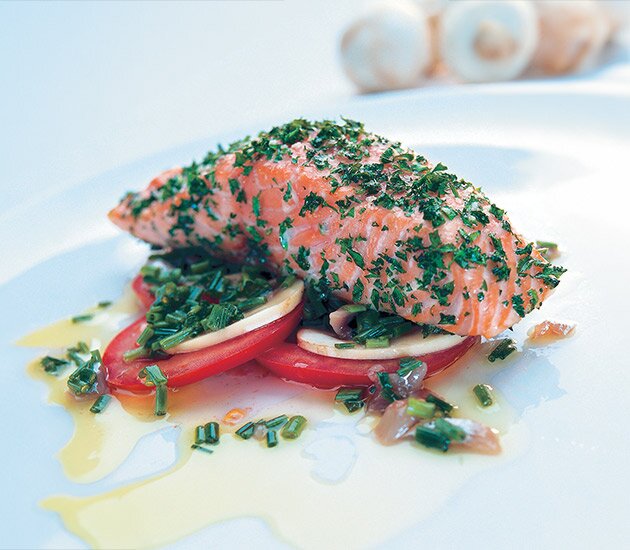 Norwegian Salmon Baked with Parsley