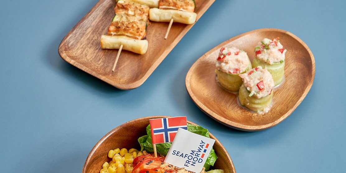 Wrapped Norwegian Salmon Soboro