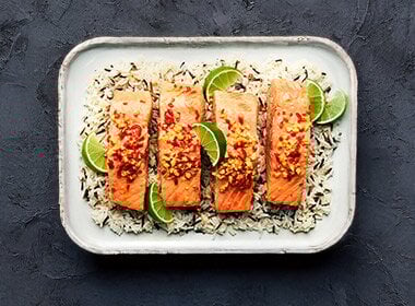 Norwegian Salmon with Tamari Soy Sauce, Chili and Ginger