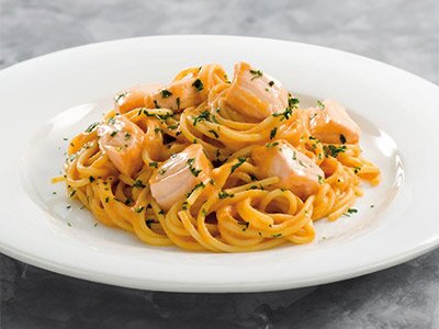 Spaghetti with Norwegian Salmon