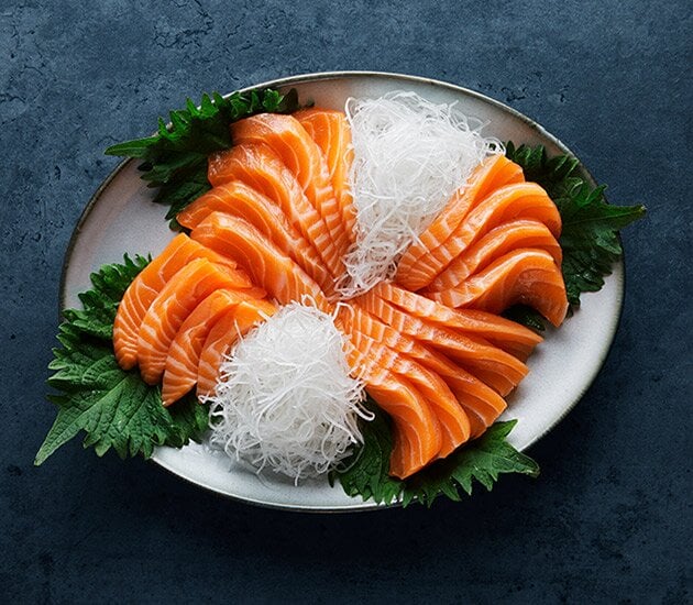 Sashimi with Soy Dressing