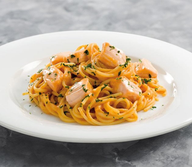 Spaghetti with Norwegian Salmon