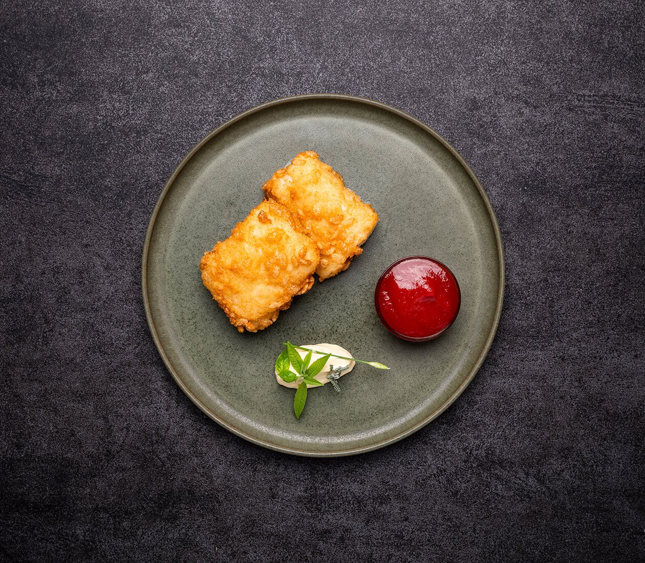 Crispy fried Norwegian saltfish