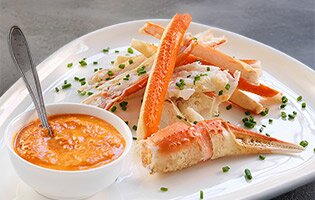 Snow Crab with tomato salsa